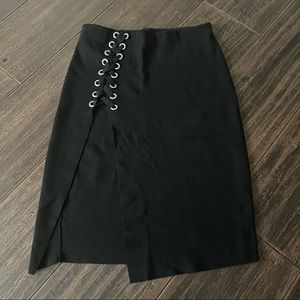 Chrissy Teigen X Revolve Comp Skirt Black size Medium.